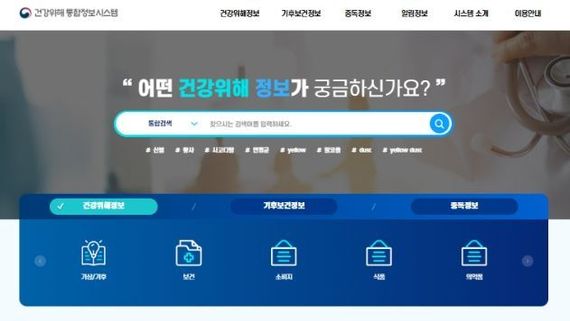 Korea Disease Control and Prevention Agency to view domestic and overseas health hazard information in one place